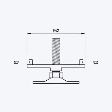 Adjustable Foot  for M550 - W104